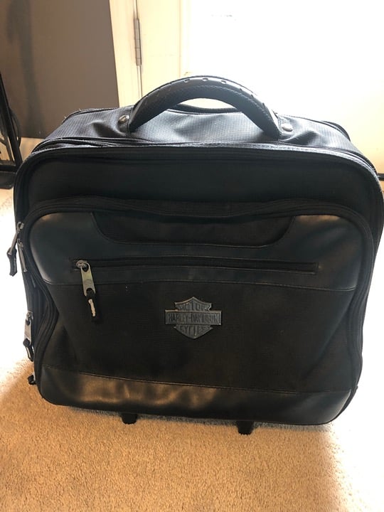 Harley Davidson Laptop Luggage Roller Bag Pre Owned As Pictured