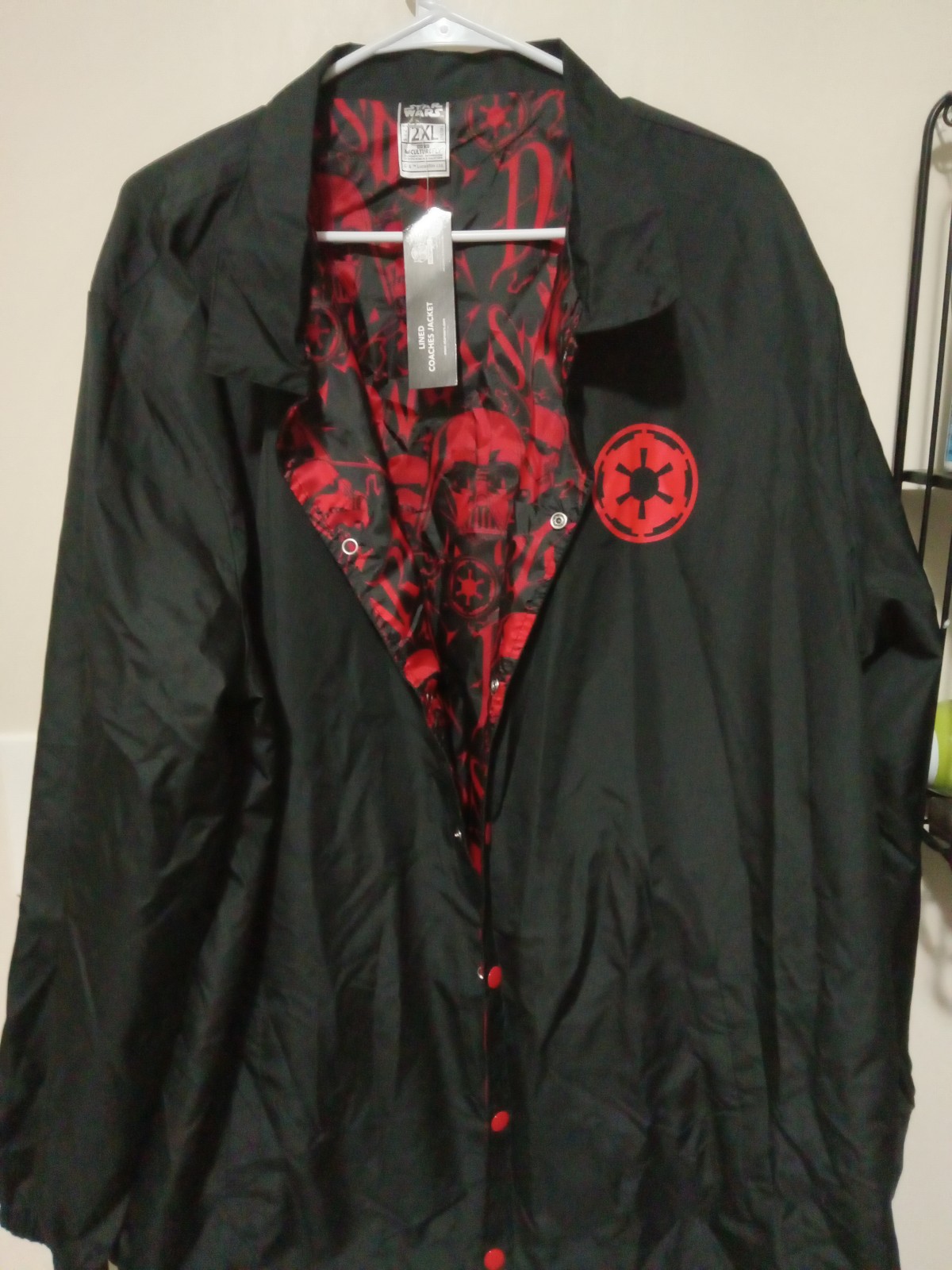 Star wars Lined Coaches Jacket windbreaker men size 2xl