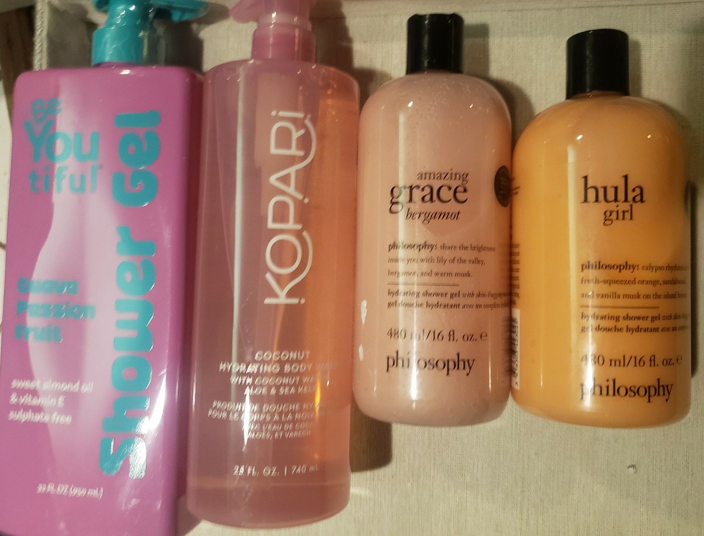 4 piece set body wash