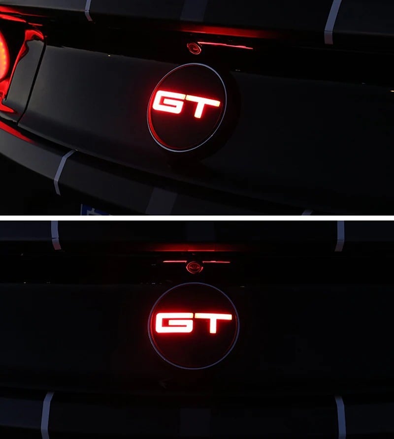 NEW 2015-2020 Ford Mustang GT LED Rear Emblem Nameplate Badge, Red- JR3Z6342528A