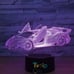 *Tvoip 7 Color Changing Night Lamp 3D Atmosphere Bulbing Light 3D Visual Illusio