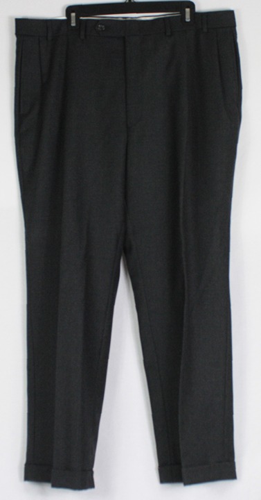 NWT Nautica Superfine Luxury Wool Charcoal Gray Pleated Dress Pants 40 x 30