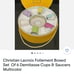 Christian Lacroix coffee cup and plate demit + cup
