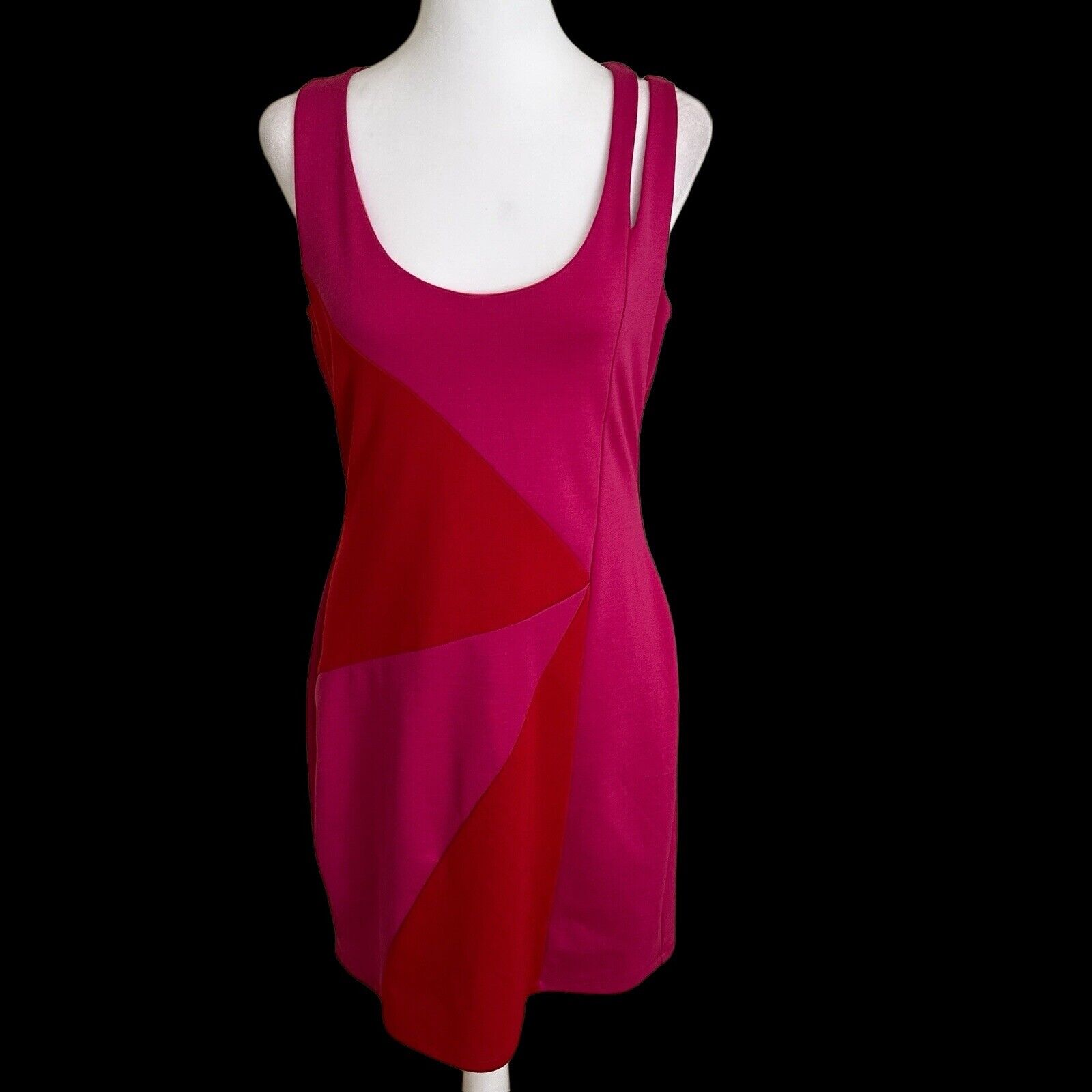 Bar III Sleeveless Dress Hot Pink Size L NWT