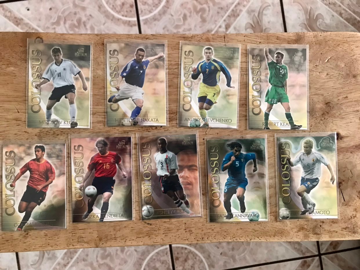 2003 Futera Platinum Colossus card lot