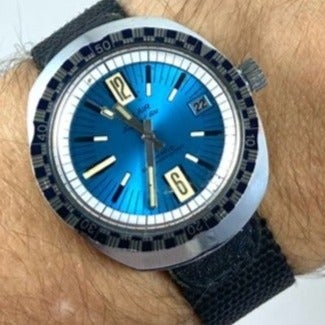 Vintage Belair Seapearl 600 Divers Watch 15 ATM 1550 17 Jewels Circa 1960s