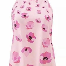 CAbi 5218 Tie-Back Pink Floral Top Sz M