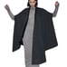 NWT Zara Woman Wool Blend Cape Coat Sweater Gray Black Size M Medium