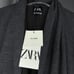 NWT Zara Woman Wool Blend Cape Coat Sweater Gray Black Size M Medium