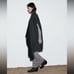 NWT Zara Woman Wool Blend Cape Coat Sweater Gray Black Size M Medium