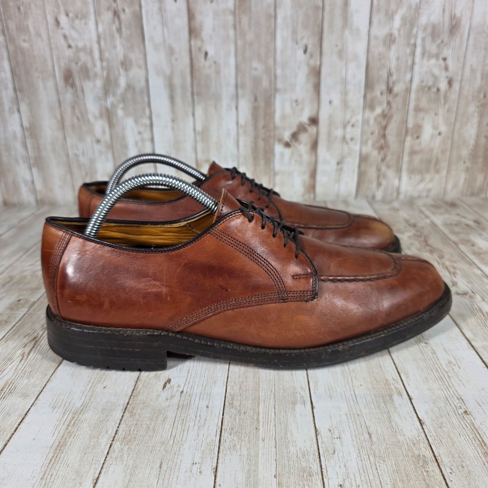 Allen Edmonds Leather Dress Shoes Brown Oxford Split Toe Mens 9