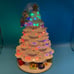 Vintage Avon Christmas Tree Fiber Optic Porcelain Musical 10”Music Does Not Work