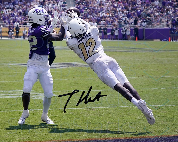 Travis Hunter Signed 16x20 Glossy Auto RP Photo Colorado Football 2024 Heisman 6