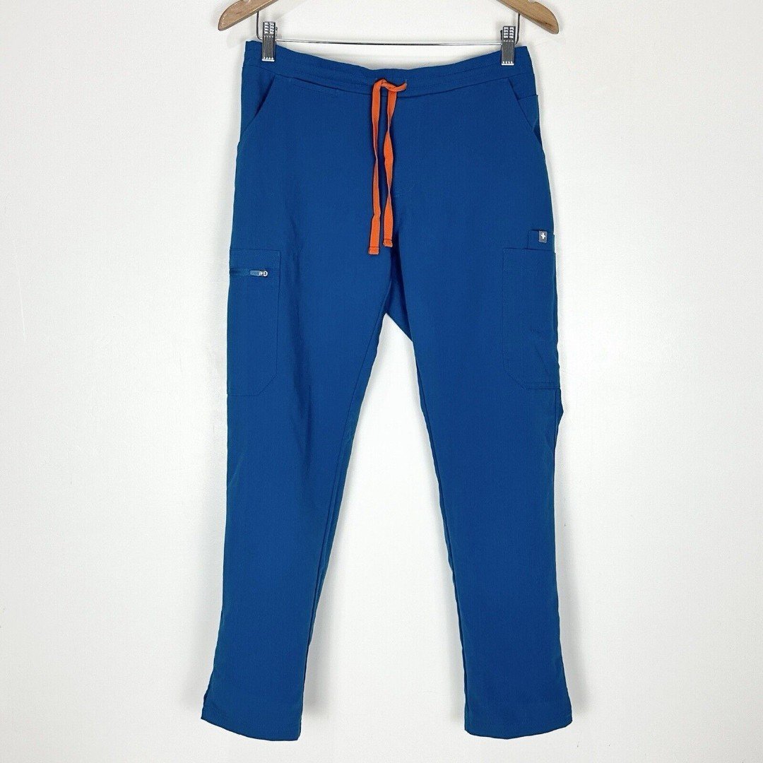 Figs Limited Ed Women's Scrubs Yola Cargo Skinny Alps Blue Pants S/P TW2000P
