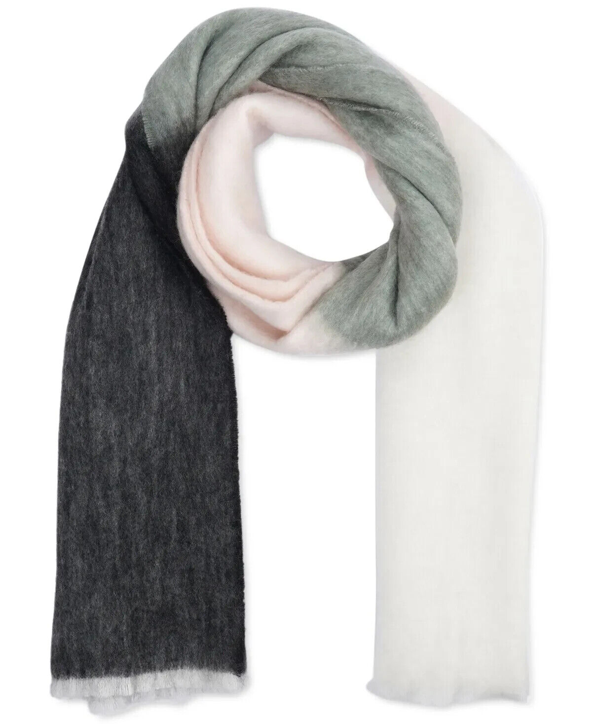 KATE SPADE NEW YORK Women's Colorblock Brushed Scarf NWT