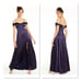 SEQUIN HEARTS | Cold Shoulder Lace-Up Back Chiffon Gown - [Size 9, Blue]