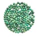Lot of 62 green 6mm beads, possibly turquoise