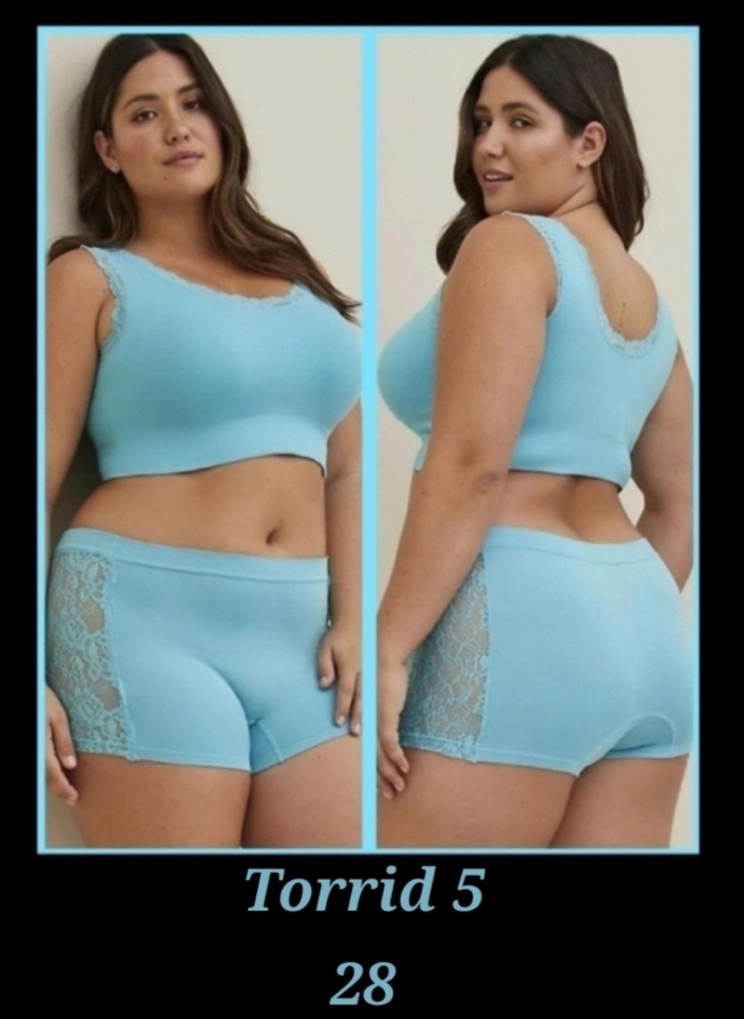 Torrid 5 Boyshorts Seamless Lace Panty