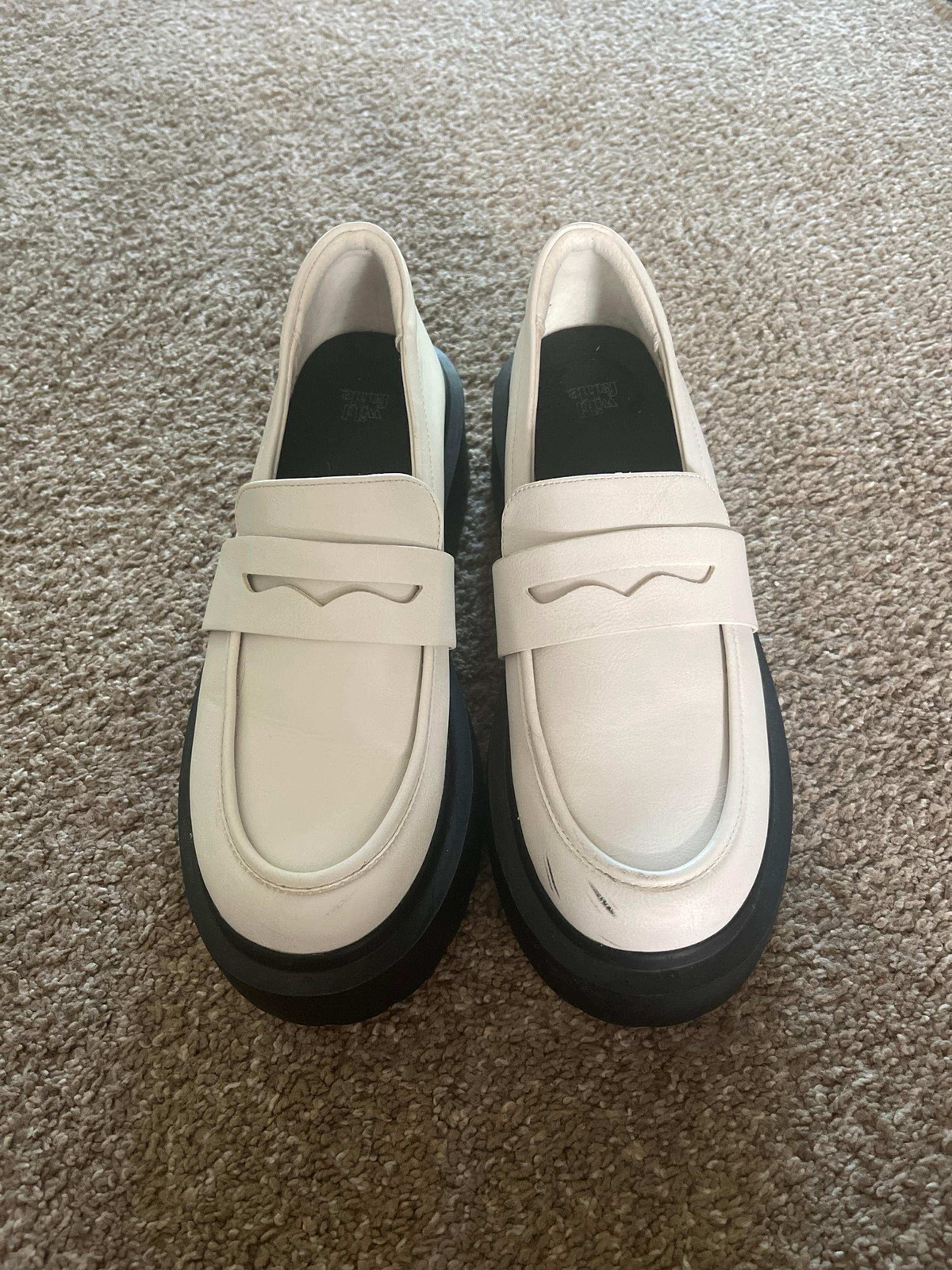 White loafers