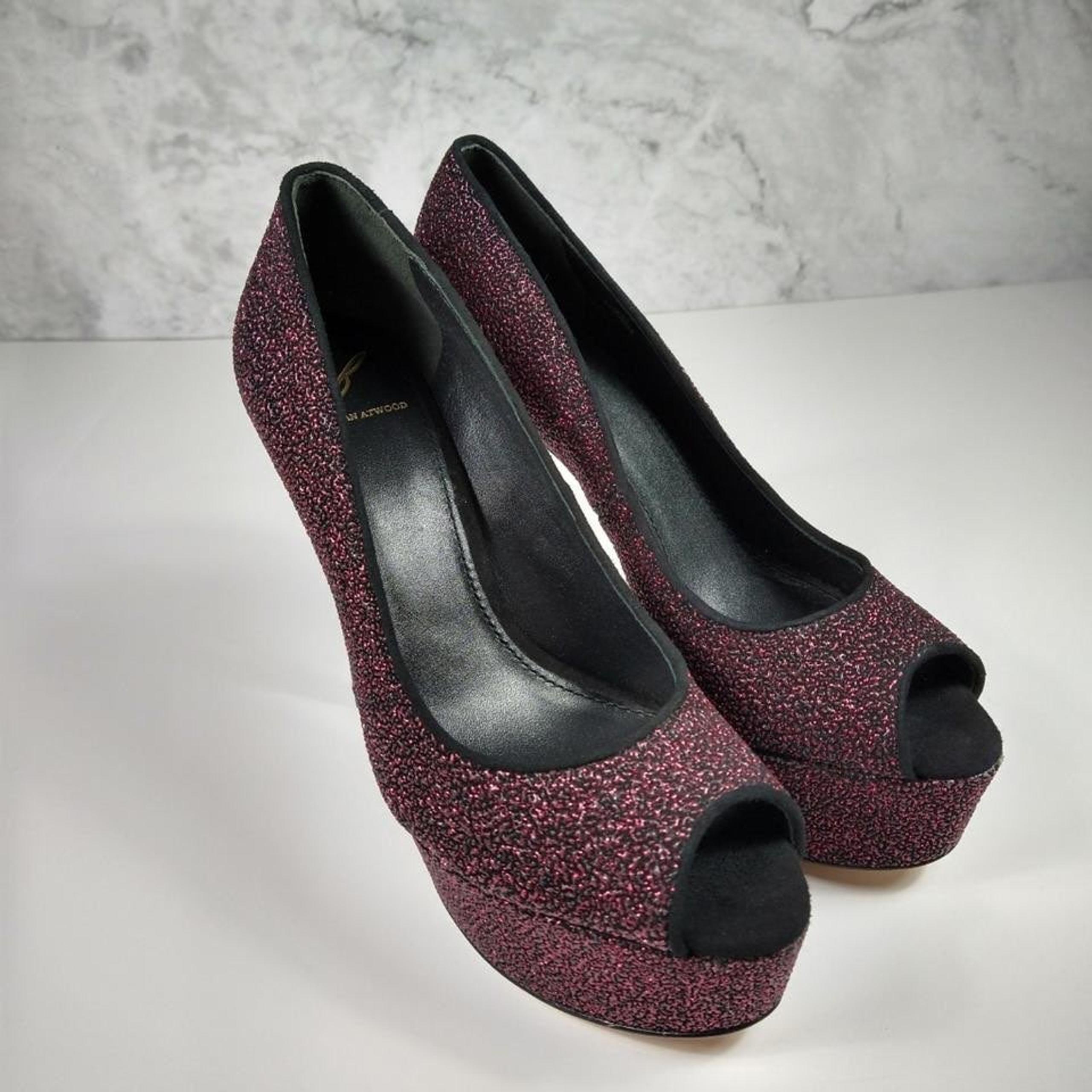 B BRIAN ATWOOD Pink with Black Undertones Bambola Pumps Size 7.5 US