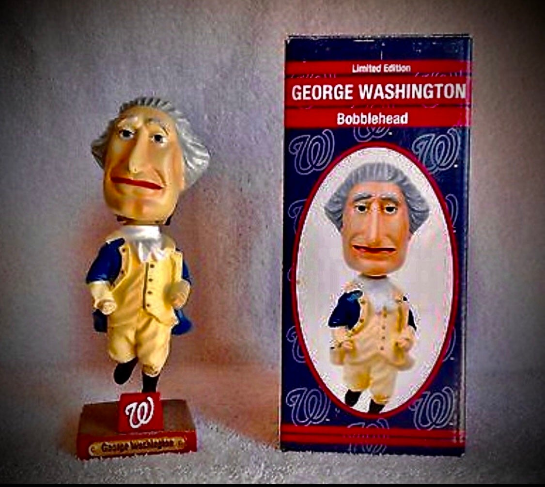 #73 George Washington RACING PRESIDENT Bobblehead