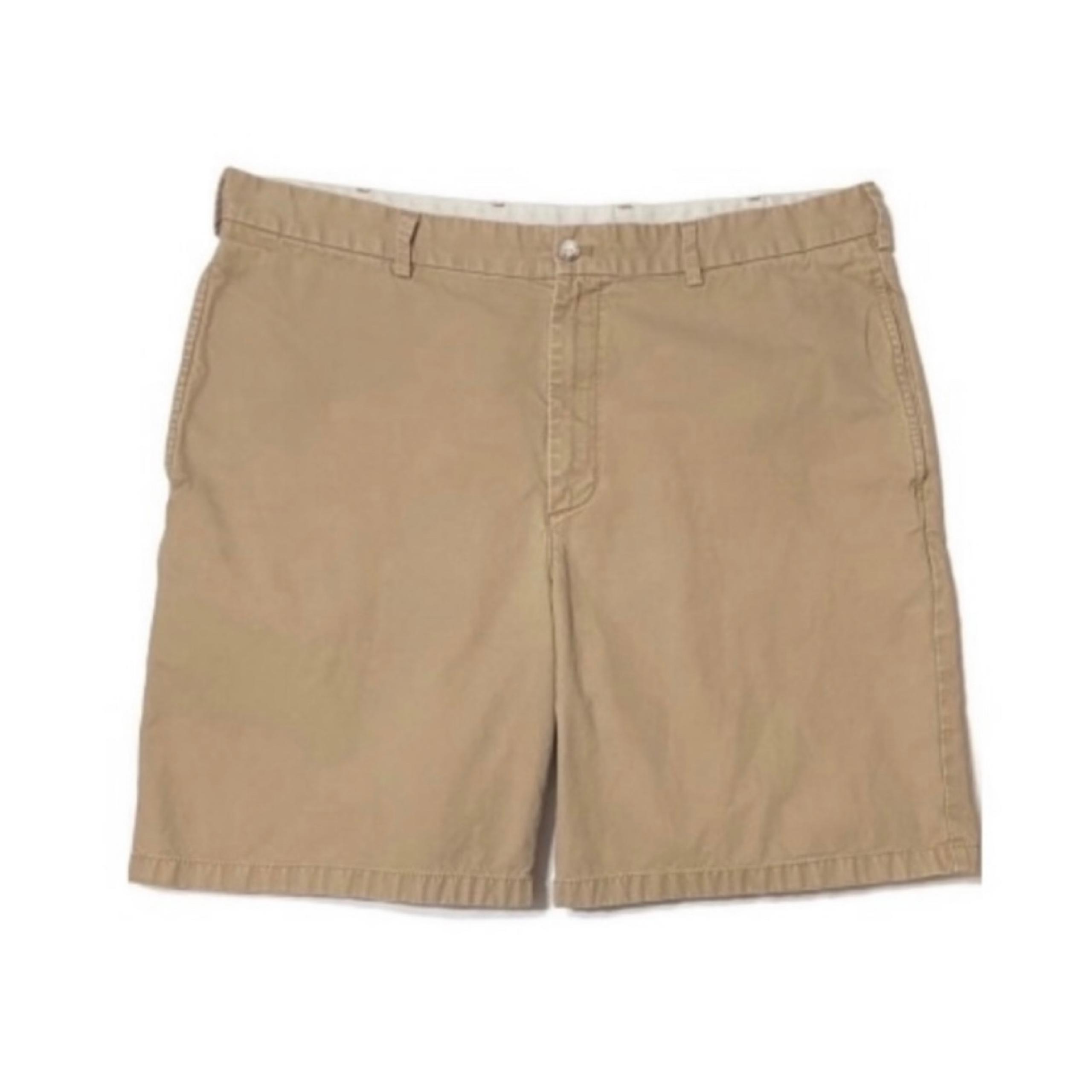 Talbots Mens Relaxed Fit Khaki Shorts