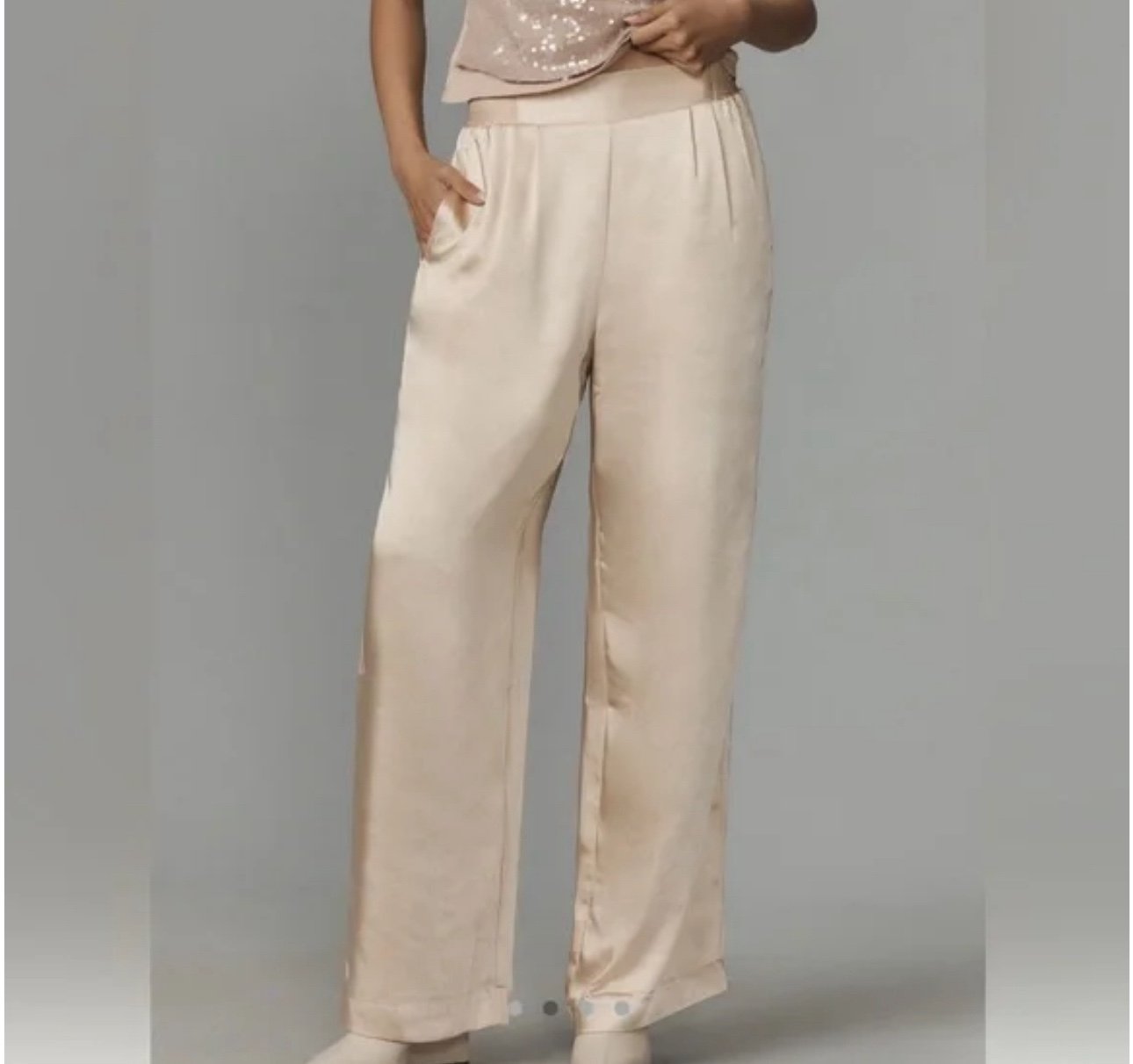 Anthropology x sancturary Satin Pants