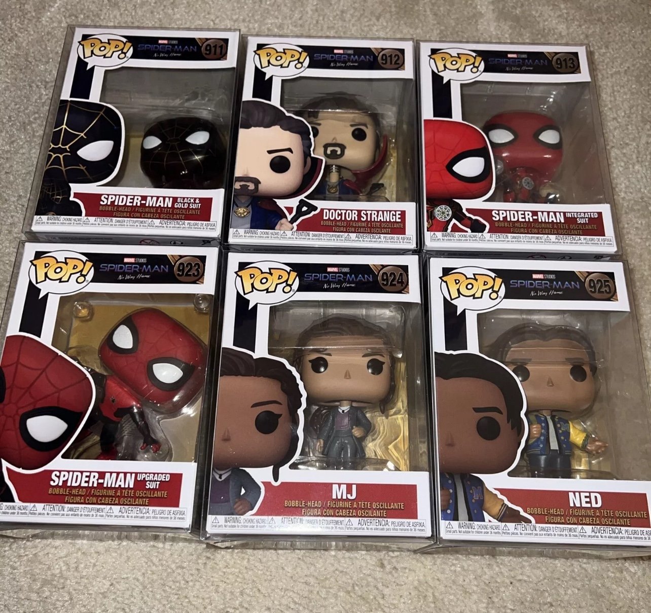 Spiderman No Way Home Funko pop Lot of 6