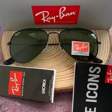 Ray-Ban 3025 Green Aviator Sunglasses 58mm-5