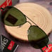 Ray-Ban 3025 Green Aviator Sunglasses 58mm-5