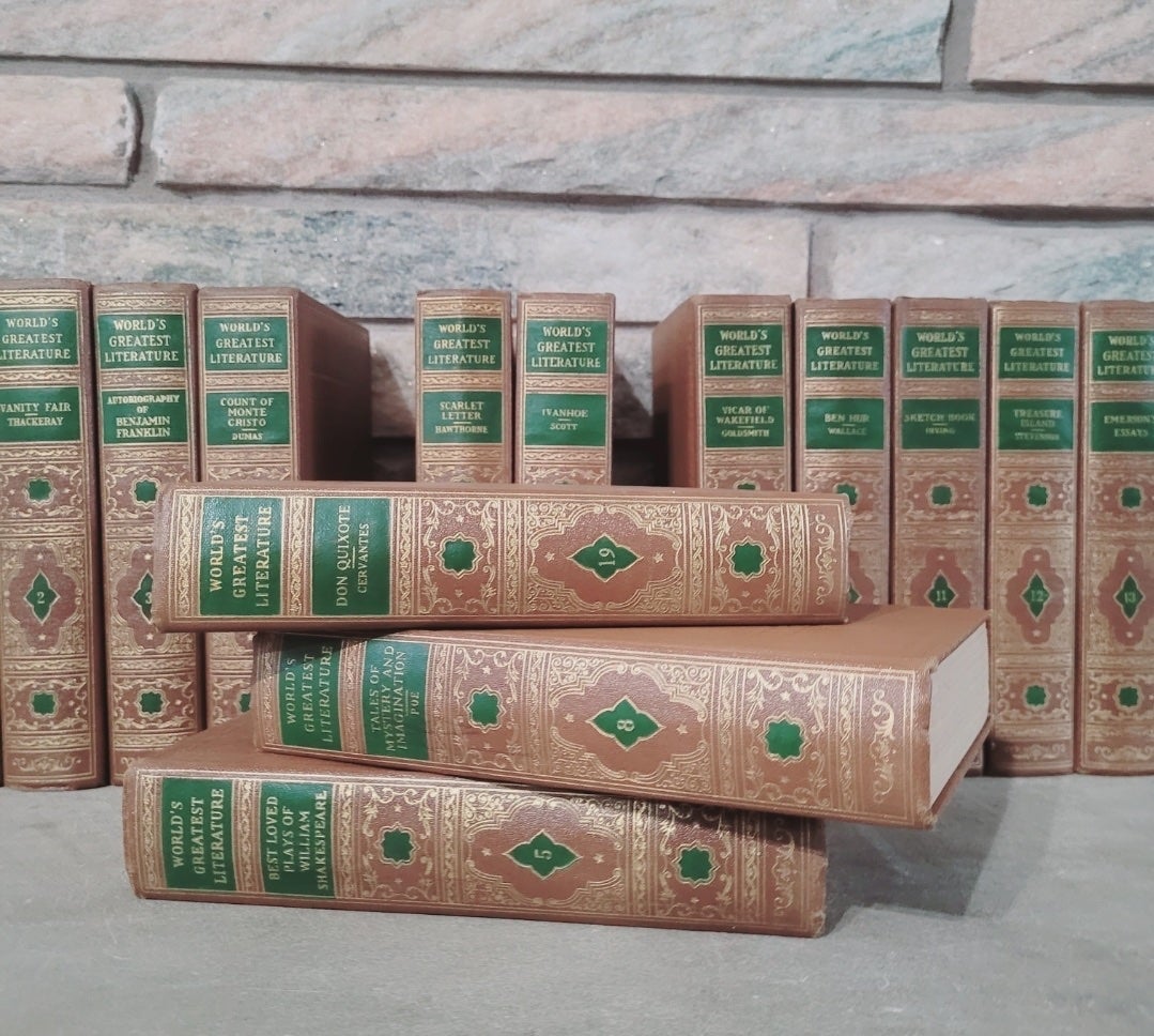 Vintage World's Greatest Literature Complete Volume Book Set