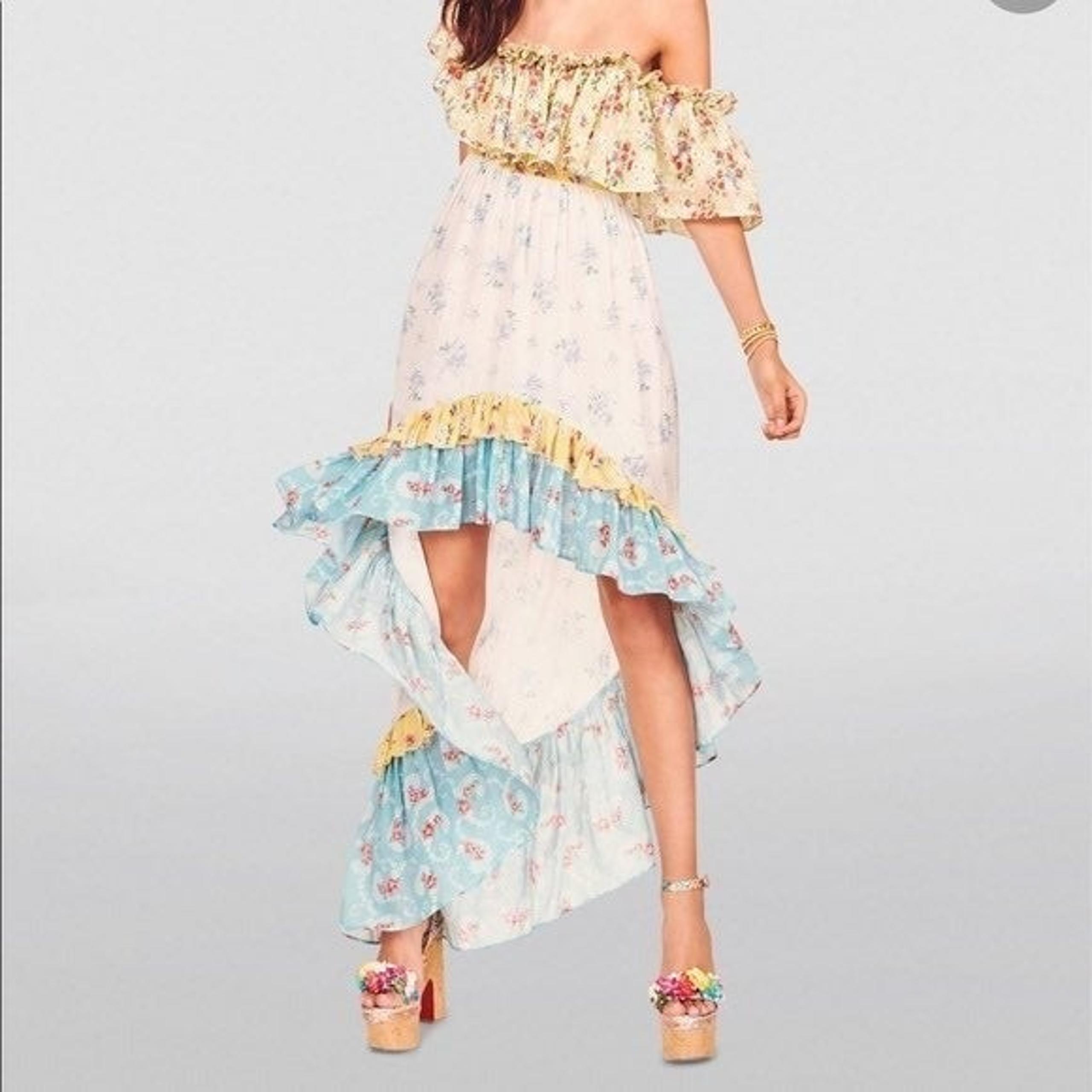 NWT LoveShackFancy Alexia High low dress
