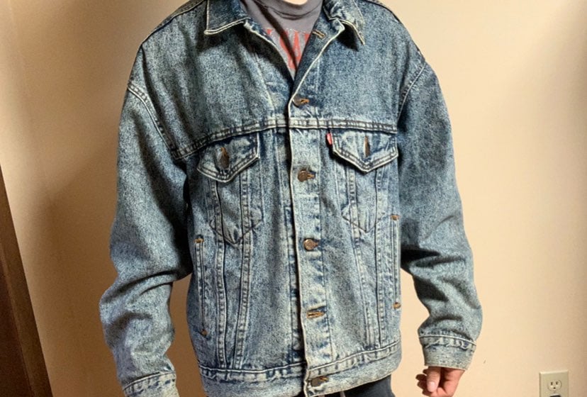 Vintage Acid Wash Levis Denim Jacket