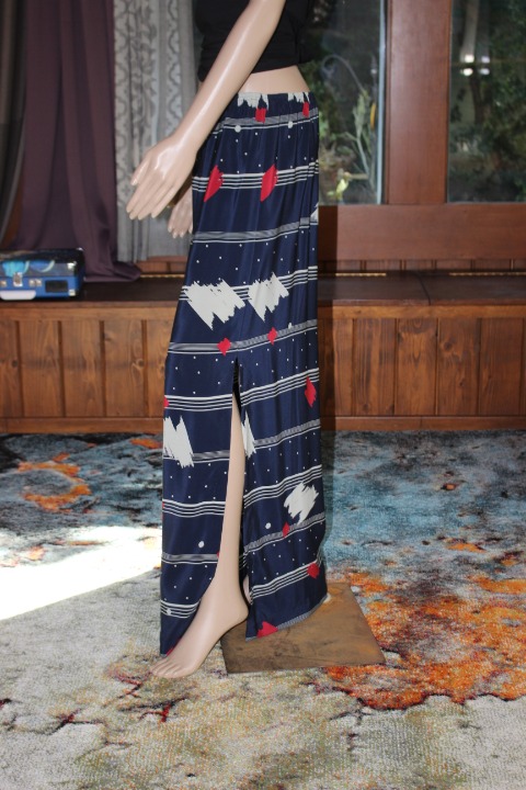 Mr Blackwell Vintage 60s Silk Maxi Skirt