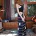 Mr Blackwell Vintage 60s Silk Maxi Skirt