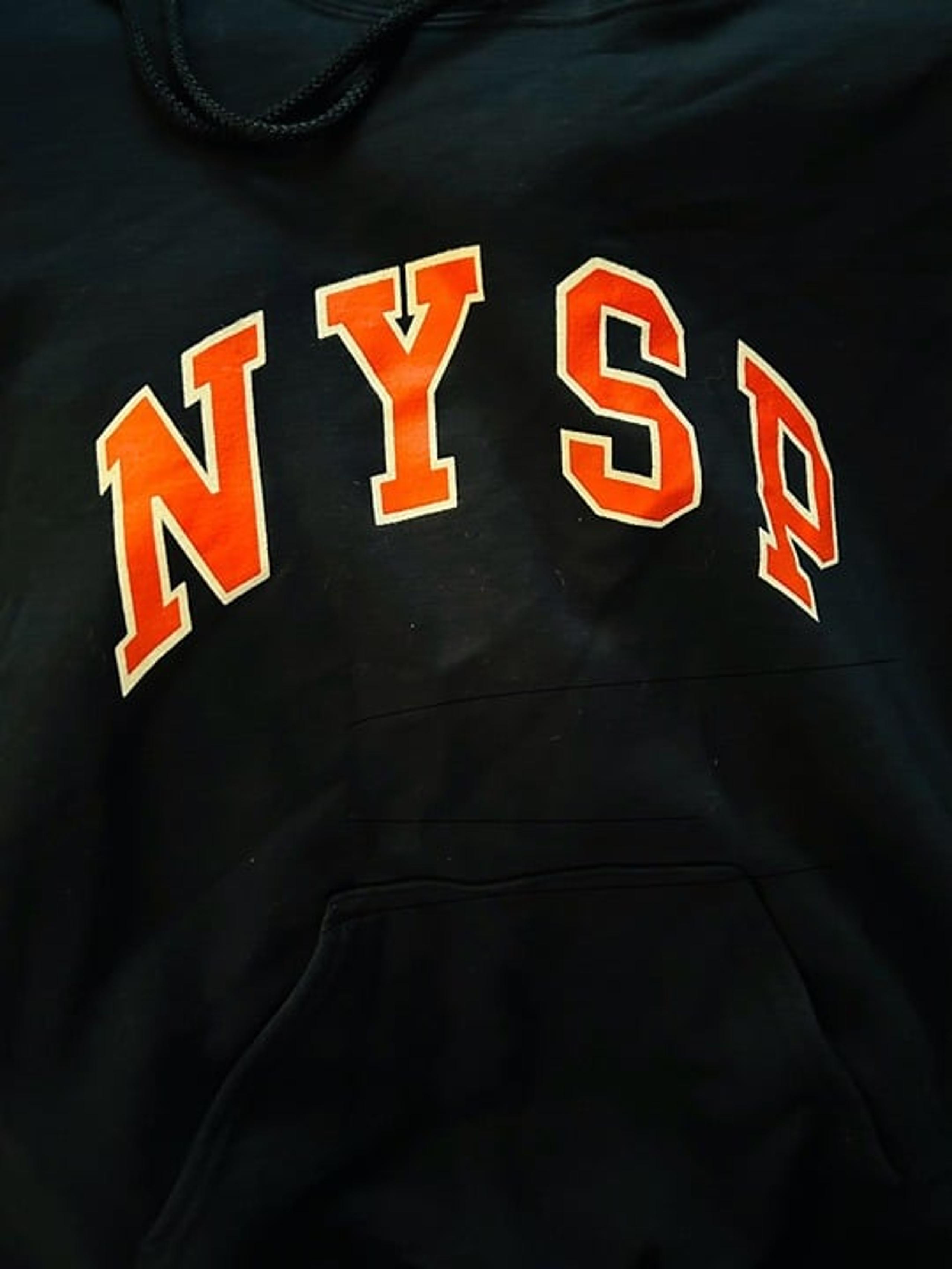 NYSP Heavy Blend Gildan Hoodie Unisex Blue Size Small