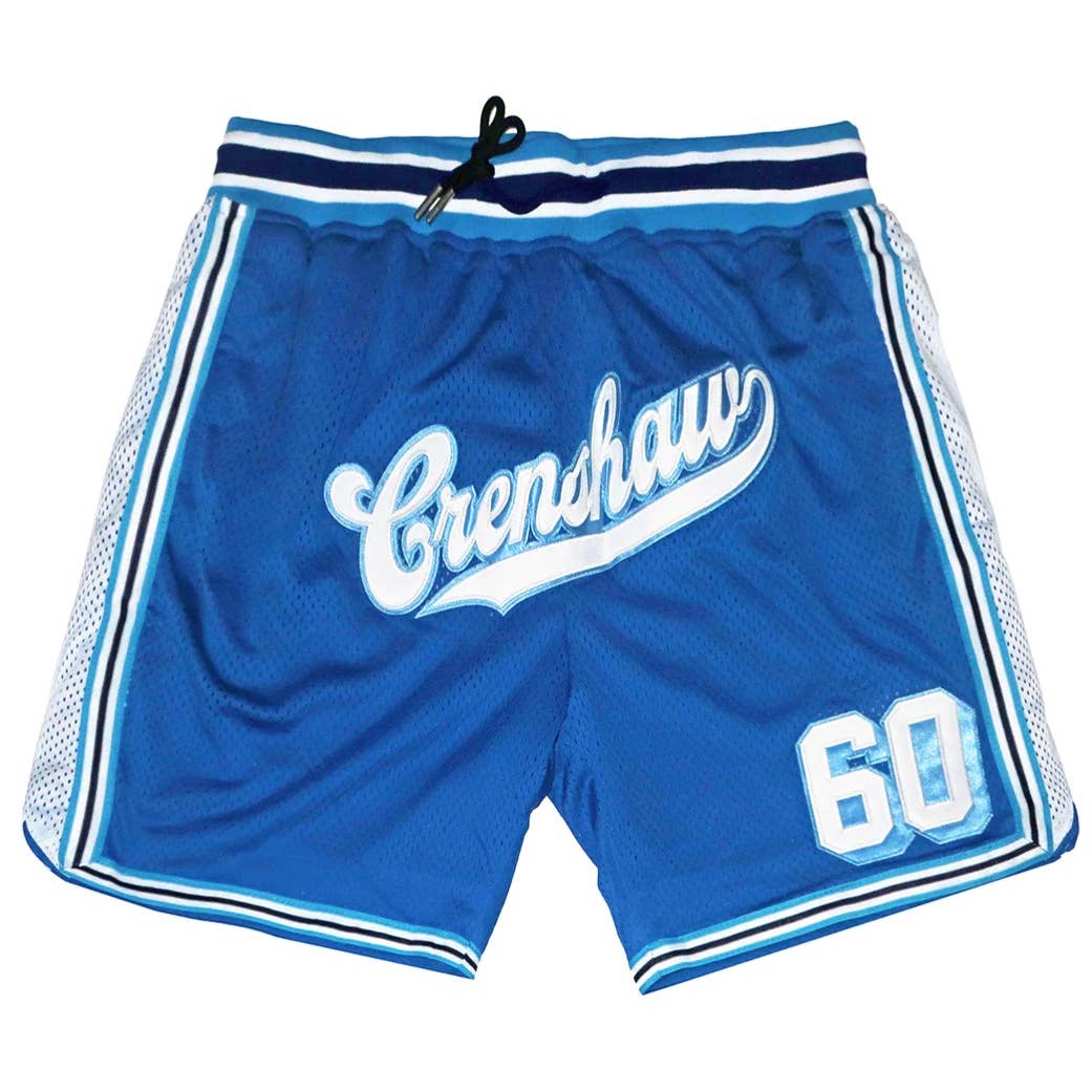 Nipsey Hussle Men's Headgear Classics Crenshaw 60 Embroidered Basketball Shorts