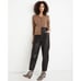 Madewell Vegan Leather Pull-On Paperbag Pants Black Relaxed Fit Women's 16 New