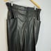 Madewell Vegan Leather Pull-On Paperbag Pants Black Relaxed Fit Women's 16 New