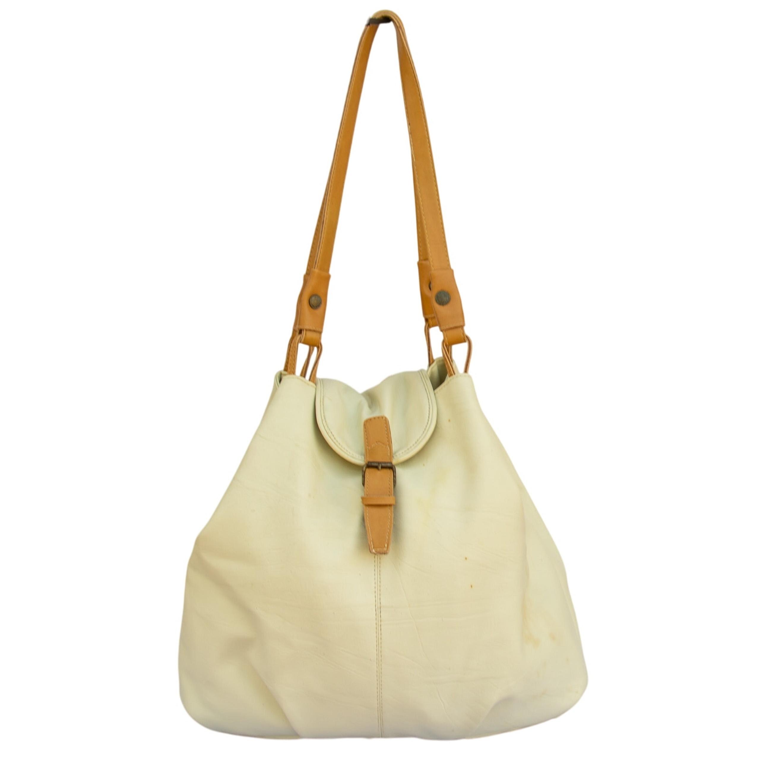 Vintage 1980's Purse CAPEZIO Faux Leather Hobo Shoulder Bag X-large