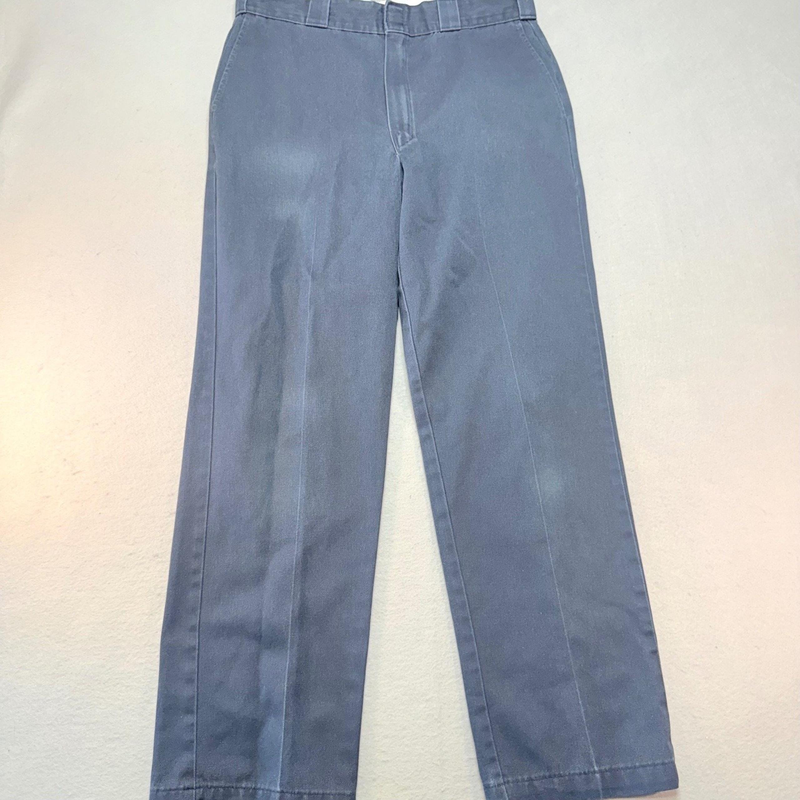 Dickies Work Pants Relaxed Fit Blue Casual Trousers Men's Size 34x32
