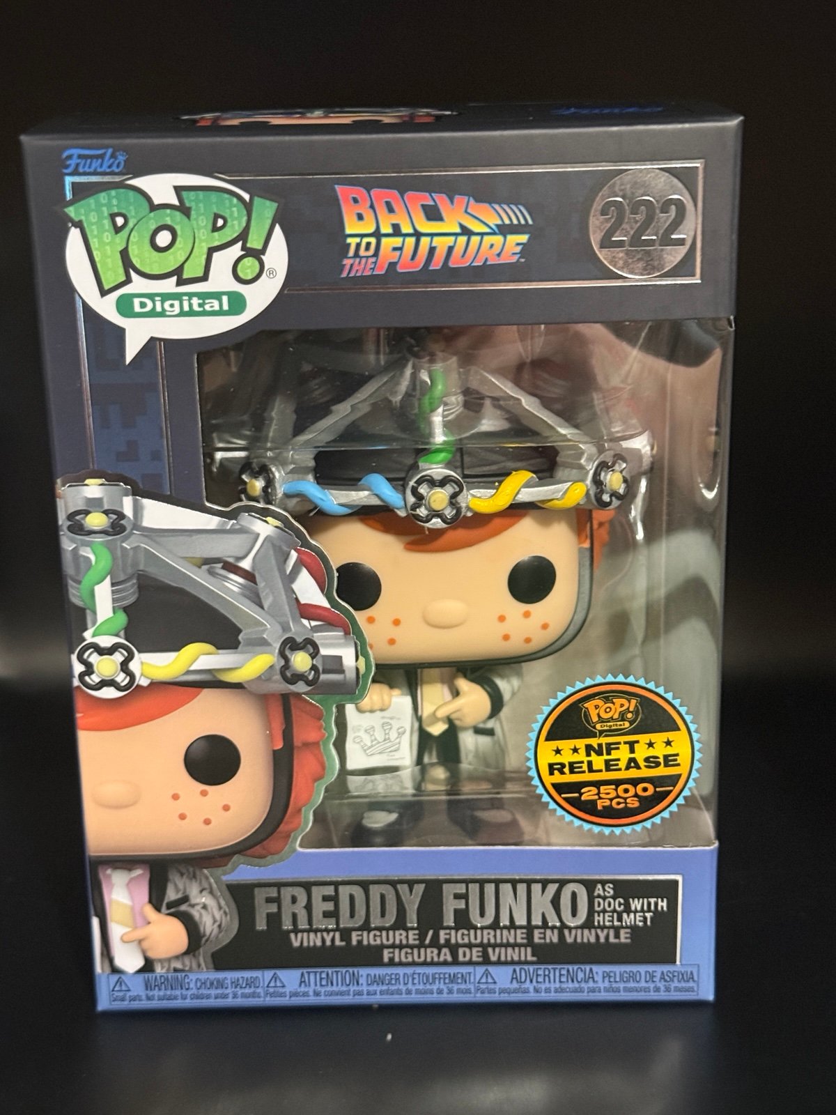Funko Pop Freddy Funko as Doc with Helmet NFT Royalty Pop 2500 Piece
