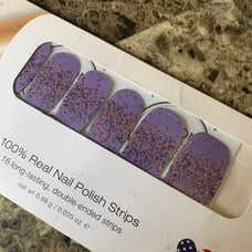 Color Street Mediterranean Lavender Glitter Nail Strips