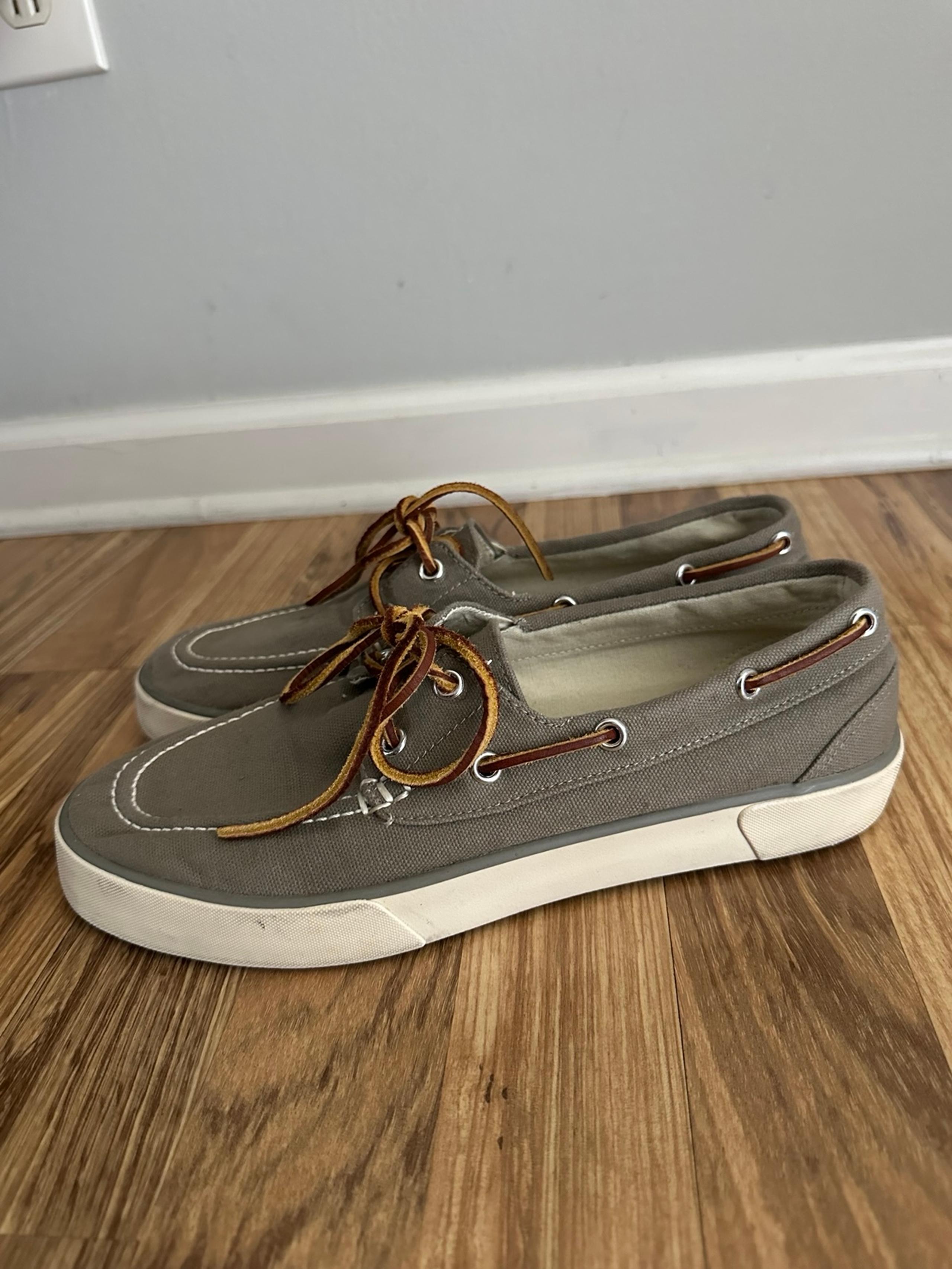 Polo Ralph Lauren Men’s Boat Shoes Size 9 D Sander Canvas Casual Sneakers