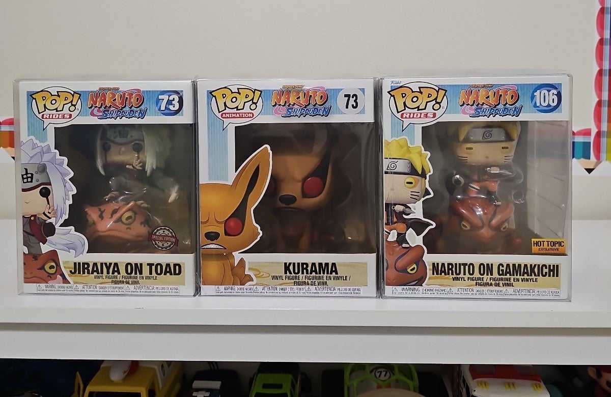 Naruto Shippuden Lot ( 3 funkos) - protective cover included