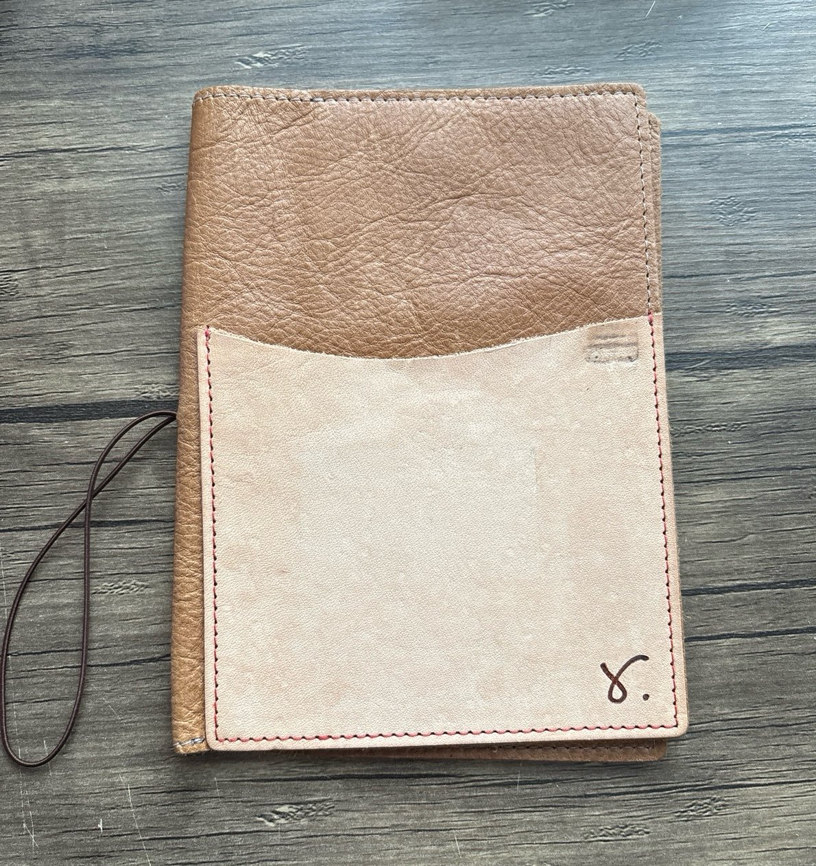 Sojourner Leather B6 folio cover in special brown leather.
