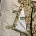 Croscill curtain ONE panel olive green and gold colors leaf design embroidered