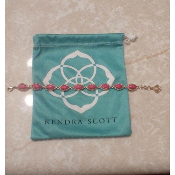 Kendra Scott Magenta Hot Pink Necklace