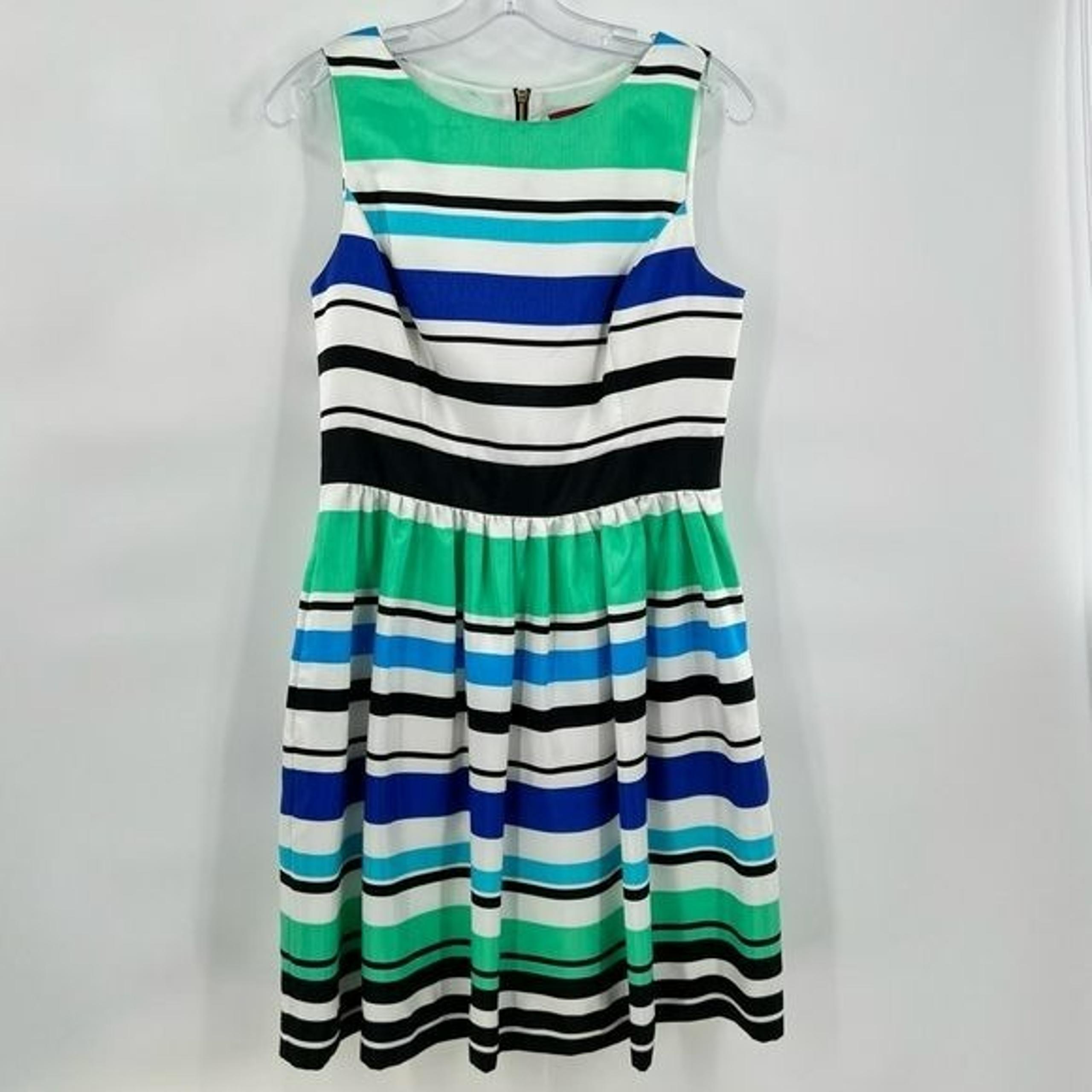 Red Blue white striped dress size 8 - Saks Fifth Avenue