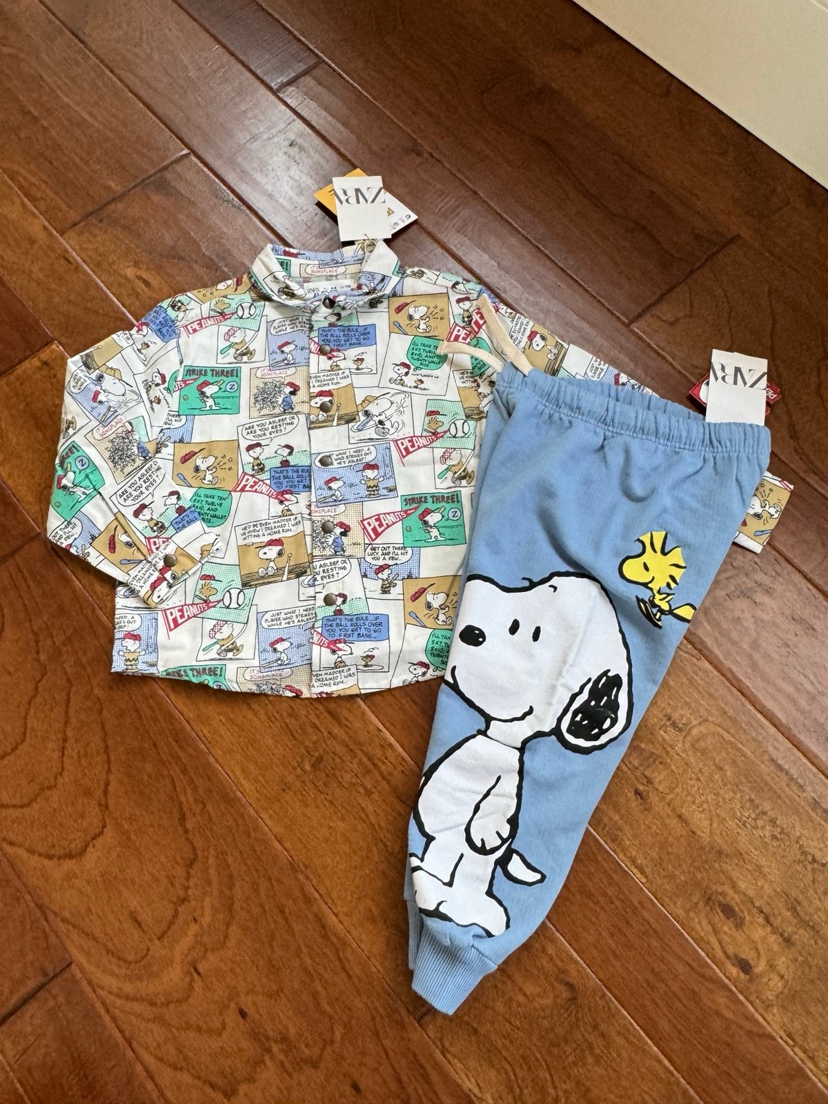 New Zara Snoopy Peanuts outfit